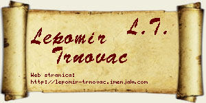 Lepomir Trnovac vizit kartica